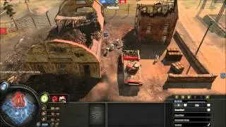 Out of control mine flail tank in Company of Heroes