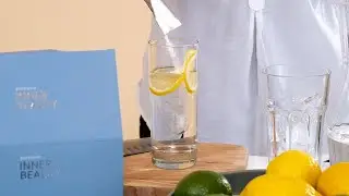 Iskold citrus drik med Pureviva kollagenpulver