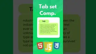 Tab Component 😜😅 #javascript #shorts #webdevelopment #programming #trending