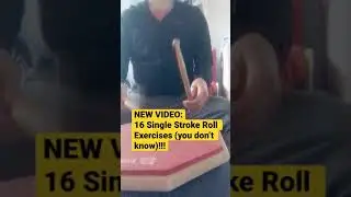 SPEED UP YOUR 🥁 Single Stroke Roll Drum Rudiment! NEW VIDEO ONLINE!