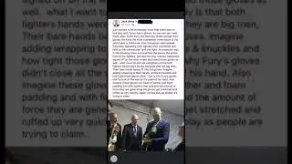Jack Reiss  on  Fury's Gloves in first fight