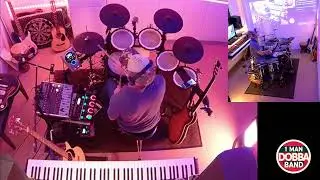 one man band piano guitar drums bass loop