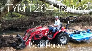 TYM T264 hst Doin some creek work!!