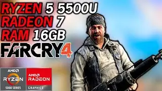 Far Cry 4 | AMD Ryzen 5 5500U Radeon 7 Graphics 16GB DUAL CHANNEL RAM 1080/720P Performance Gameplay