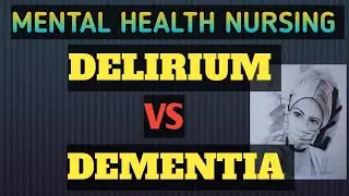 Difference between DELIRIUM and DEMENTIA || Important short note || Psychiatric Nursing || #notes