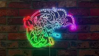 Shadow Milk Cookie Run Kingdom Neon Dynamic RGB Edge Lit LED Sign