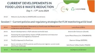 Webinar - Session 1 - Current policies and regulatory strategies for FLW monitoring at EU level