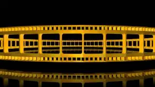 4K Ultra HD Filmstrip Moving Gold Animation 8 AA VFX free footage
