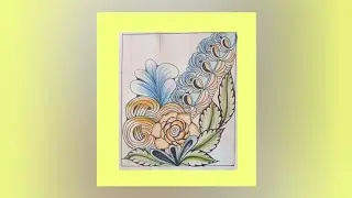 Beginners zentangle | easy drawing | zentangle patternart #pattern #zentangle #beginners