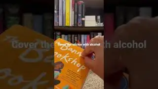 Book Hack from a former librarian! Perfect for stubborn discount stickers #books #bookrecs #booktips