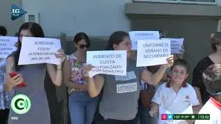 Padres y alumnos del colegio Tulio piden agua y aire acondicionado en las aulas