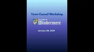 January 9, 2026 - Town Council Workshop