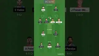 DC vs MI Dream 11 Prediction 2024 #dream11 #dreamteam #ipl #mi #dc #mivsdc #dcvsmi #cricket