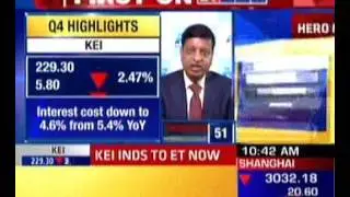 KEI CMD Anil Gupta talking to ET Now on KEI's Growth