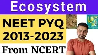 Ecosystem class 12 chapter 14 NEET previous year questions with ncert