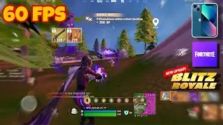 Fortnite Mobile Constant 60 FPS Blitz Royale iPhone 13 Mini Gameplay + Settings (New Update)