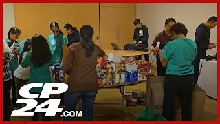 Volunteers gather for Ismaili Centre Toronto food drive