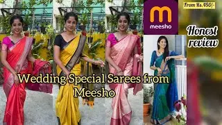 Meesho’s Latest Wedding & Party Wear Sarees Collection! | Stunning Styles at ₹450+ 💃 #trending