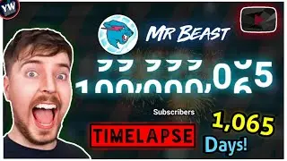 MrBeast HITTING 100 MILLION Subscribers! (1,065 Days TIMELAPSE!)