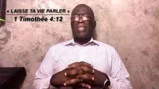 LAISSE TA VIE PARLER. 1 Timothée 4:12. Méditation du lundi 12 janvier 2026. Pasteur Eugène MASSA