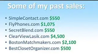 002 Same Day Domain Profits - Actual Domain Sales