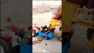 JCB machine loading tractor 🚜