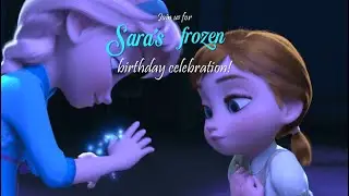 Frozen Theme Birthday Invitation Video Template || Rs199/- 4$ || customize on 247invites.com