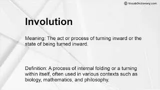 Involution Meaning