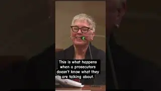 Prosecutor gets owned by expert witness on cross examination #justice #crime #trials