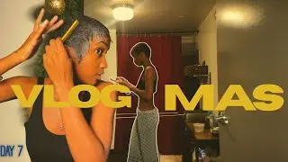 Vlogmas Day 7 : Wash Day + Molding My Pixie Cut ✨ keeping it cute, quick & cozy
