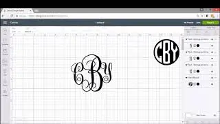 How to create a monogram in Cricut Design Space  font