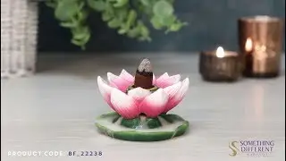 Coloured Lotus Flower Backflow Incense Cone Burner | Something Different Wholesale