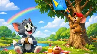 Tom and Jerry Part 7 | Fun Kite Adventure | Cute Cartoon Story for Kids