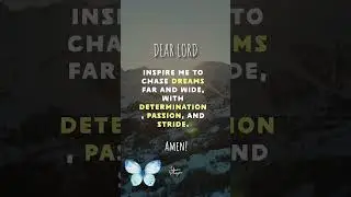 Dreamscape Odyssey: Chasing Aspirations with Determined Stride #prayer #passion