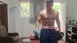 Boxing workout 01-19-25 Reflex bag, biceps, forearms, pushups.