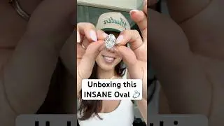 Unboxing Oval cut engagement ring 💍  #engagementring #unboxing