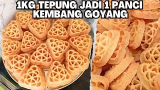 Rapuh dan Renyah‼️ Resep 1Kg Tepung Jadi 1 Panci Kembang Goyang