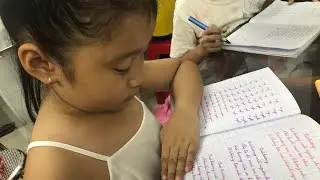 Nét chữ bé Hồng Gia Hân lớp 1 qua nét bút Hoàng Ngọc | Luyện chữ đẹp Cần Giuộc