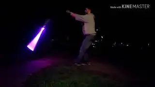 Force catch!.. And throws, light up your world, with a light saber 😎👍