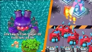 Crab Event Boom Beach 🦀 | Best Attacks & Max Damage | Hindi