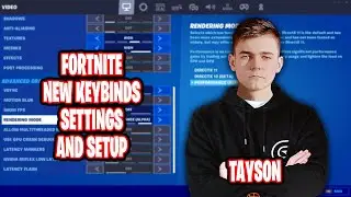 TaySon Updated Fortnite Settings keybinds New Sensitivity and Setup