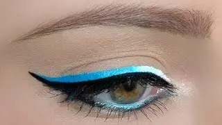 ausbildung zum makeup artist an der MAF - Blue Ombre Eyeliner