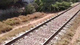 Allama Iqbal Express train crossing Drigh colony junction Karachi