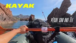 Exploration d&rsquo;une &icirc;le en kayak et p&ecirc;che d&rsquo;un sar (&eacute;dit : c&rsquo;&eacute;tait une daurade grise 😲)