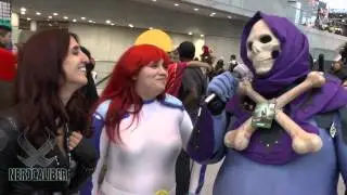 BLACK WIDOW and NIKO Cosplay! Unemployed Skeletor Interviews at NYCC 2014