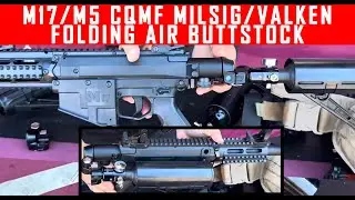M17 M5 CQMF DI68  Milsig Vallken Folding Air Buttstock Adapter With Gen3 Locking Mechanism #mcs