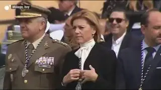 Cuatro ministros del PP cantan 'El novio de la muerte' ante el Cristo de la Legi&oacute;n