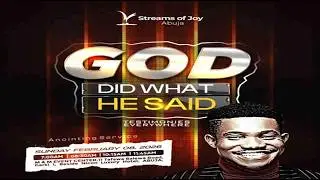 GOD DID WHAT HE SAID - TESTIMONIES EVERYWHERE || SUNDAY SERVICE || 8TH FEBRUARY 2026