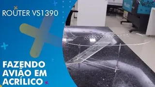 Visutec | Router VS1390 | Fazendo avi&atilde;o em acr&iacute;lico