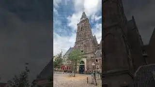 Hyperlapse of Amsterdam's Old Church, the city's oldest parish church. Netherlands